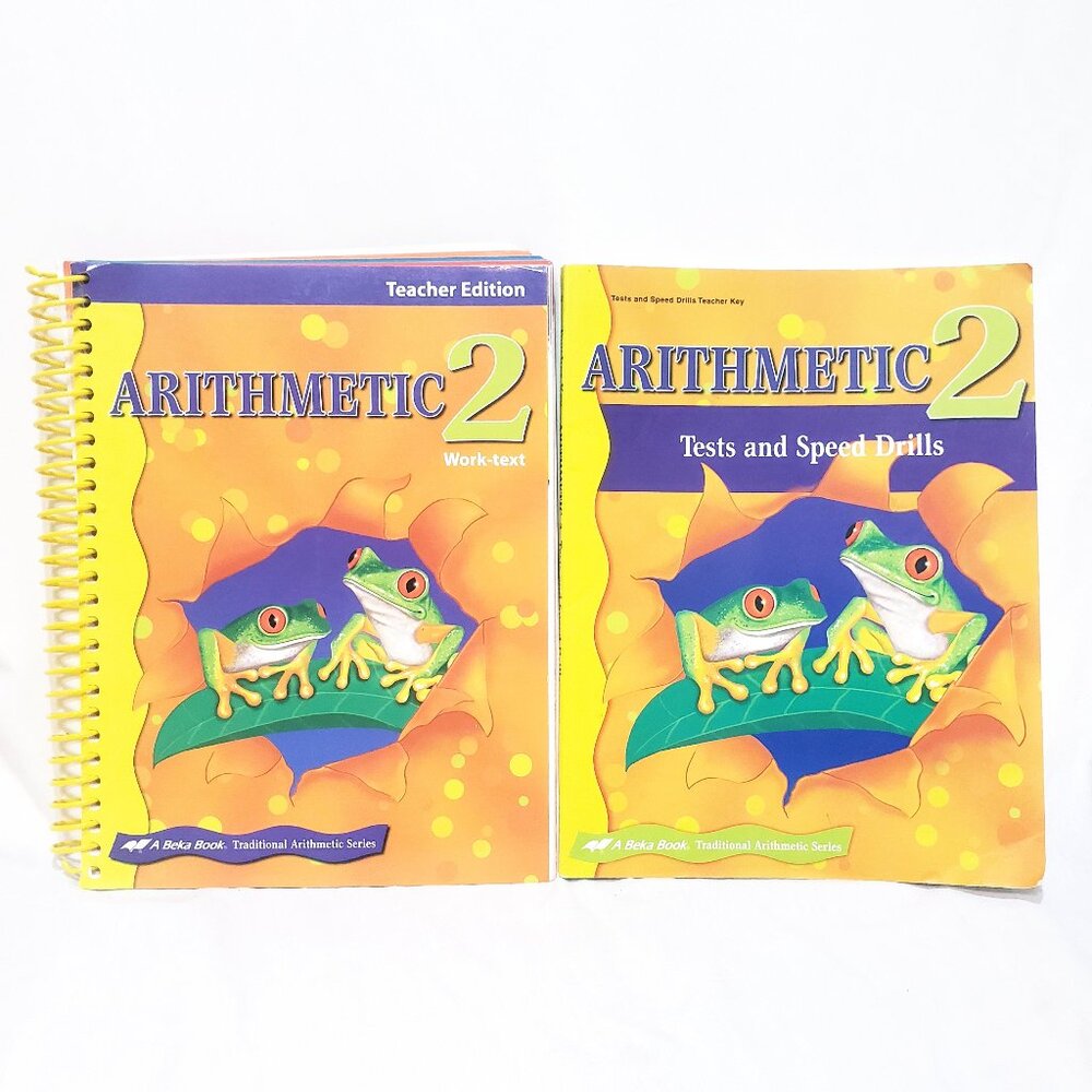 Abeka 2nd Grade Arithmetic Work Text Tests Speed Drills Teacher Key Homeschool